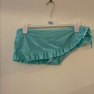 Arizona Jean Company Turquoise Ruffle Bikini Bottom